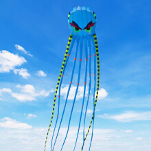 Kites for Adults Giant Octopus Kite 26ft for Outdoor Fun Large 3D Kite with Reel for Beach, Park, and Family Gatherings - Durable Design Easy to Fly