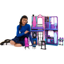 Puppenhaus - MONSTER HIGH - Boo-tique Hotel - 5 Spielbereiche - Über 13 Zubehörteile - 360