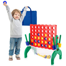 Qrooper 1,9 Fu riesiges 4-Gewinnt-Spiel, groes 4-Punkte-Verbindungsspielset fr Kinder und Erwachsene, Hof/Rasen/Camping/Strand, Outdoor-Spiele