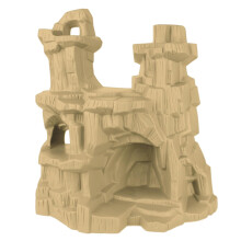 TimMee Battle Mountain Scenery - Display con figure marrone chiaro e terreno di gioco Prodotto negli Stati Uniti