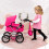 Bayer Doll pram BAYER Design Trendy 13029AA deep Pink 2