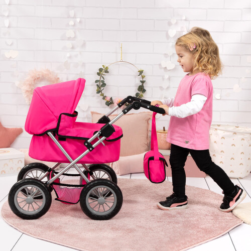 Bayer Doll pram BAYER Design Trendy 13029AA deep Pink 1