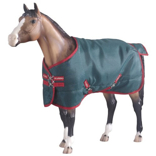 Breyer Traditionele Rambo Deken Groen/Rood (Schaal 1:9) 2