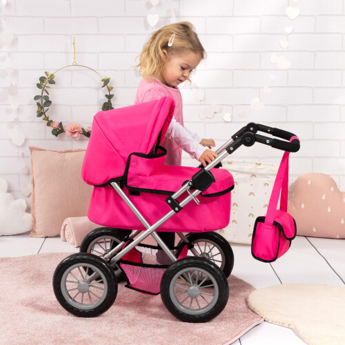 Bayer Doll pram BAYER Design Trendy 13029AA deep Pink 2