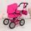 Bayer Doll pram BAYER Design Trendy 13029AA deep Pink 5