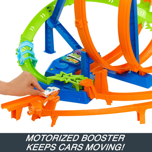 Hot Wheels Hot Wheels Set, Epic Crash Dash με 5 Ζώνες Σύγκρουσης, Ηλεκτρική Βοήθεια και 1 Αυτοκινητάκι 1:64 2