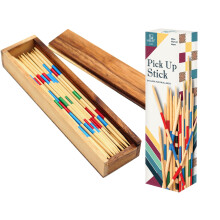 BSIRI Mikado Wooden Pick Up Sticks Classic Kids Board Game for Adults and Teens in Family and Children Board Games for Kids 7 and Brain Teasers of Ma