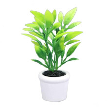 Gr?n 1/12 miniatureplanter Dukkehusdekorationstilbeh?r DIY Dukkehuss?t