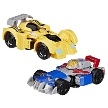 TRANSFORMERS Bumblebee e Starscream Bot Racers Facili da trasformare da robot giocattolo a macchinine Action Figure per ragazzi e ragazze 3+