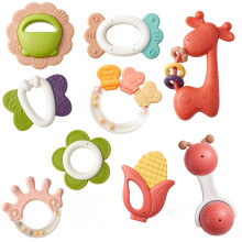 ENJOCASES Baby Rammelaars Bijtringen voor Baby's 3-6 Maanden Baby Speelgoed 6-12 Maanden Baby Cadeau Tandjes speelgoed