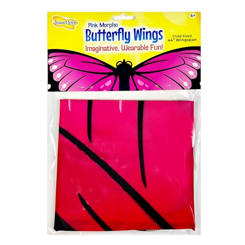 Insect Lore Ali di farfalla rosa Morpho Dress-Up - Costume da gioco per bambini 1
