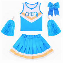 SCYPRUTH Cheerleader kostume til piger - Outfit til Cheerleading B?rn Cheer Dress Up