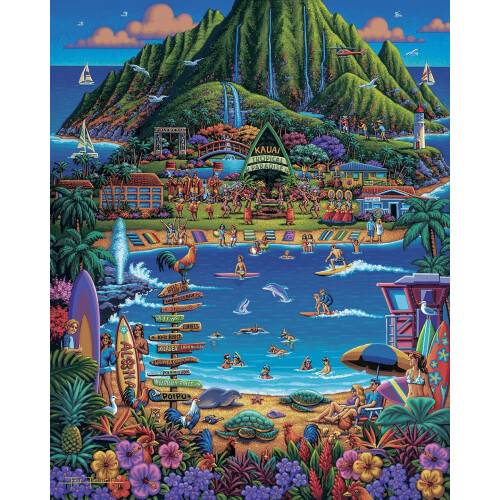 Dowdle Jigsaw Puzzle - Kauai - 500 brikker 1