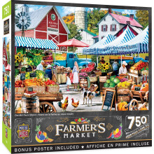 Puzzle da 750 pezzi Masterpieces per adulti e famiglie - Supporto per fattoria del vecchio mulino - 18""x24""