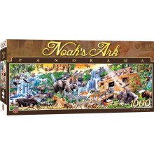 MasterPieces 1000 brikker puslespil til voksne familie eller unge - Noah's Ark [1000 Pano] - 13""""x 39""""