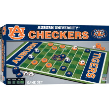 MasterPieces Family Game - NCAA Auburn Tigers Checkers - Gioco da tavolo con licenza ufficiale per bambini e adulti 13"" x 21""