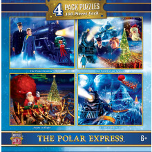 Confezione da 4 puzzle Polar Express 100 pz