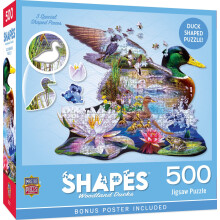 MasterPieces Baby Fanatics 32290: Contours - Woodland Ducks 500 stk formet puslespil