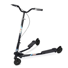 AODI Swing Wiggle Scooter, 3 Wielen Driftende Vouw Kick Scooter, 4-Voudig Verstelbare Hoogte voor Kinderen/Volwassenen 6+ Jaar