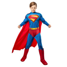 Rubies Superman Deluxe Combinaison pour garon avec couvre-chaussures et cape Taille M pour dguisement de super-hros et Halloween