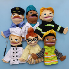 6 Pcs Marionnettes à Main Professionnelles Jouets en Peluche pour Enfants