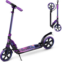 Skidee Kick Scooter fr barn 8-12 - Justerbar hjd upp till 41"""" Fllbara 8"""" sttdmpande hjul 220LBS Kapacitet - Ultra Smooth Kick Scooter fr