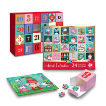 RoseArt Calendario dell'Avvento Jigsaw Puzzle - 24 puzzle individuali ciascuno misura 5""x5""