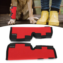 Hundellkneepads Unterstützungsschoner Rot SBR Beinschoner für Verletzungsheilung