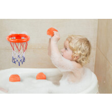 BRITENWAY Set Panier et Balles de Basket pour Petits Garçons et Filles | Jeu de Tir au Bain | Ventouses adhérentes sur surface lisse