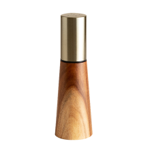 Høyfast keramisk kvernkjerne salt- og pepperkvern, naturlig akasietre ergonomisk design for daglig matlaging