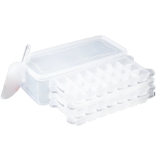 Formas de gelo compactas, feitas com materiais de qualidade alimentar que garantem segurança e qualidade, fáceis de remover o gelo e com múltiplos