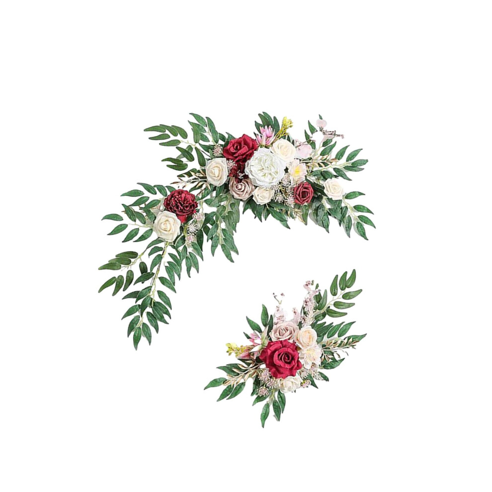 (Style D) 2pieces Unique Handcrafted Floral Swag Exquisite Rustic For Wedding-image-OPC-PMXBJDN-NEW