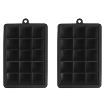 Bandejas reutilizables de silicona con tapa sellada para cubitos de hielo, apilables, de silicona de grado alimenticio sin BPA, de fácil