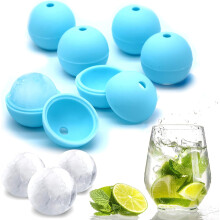 Perfekte Eiskreise, Eiskugelformen mit vielseitigen Einsatzmöglichkeiten, für Cocktails, aus hochwertigem Silikon, langsam schmelzendes Eis,