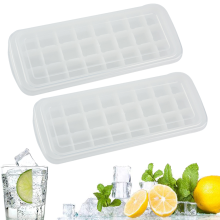 Formas de gelo de silicone, inovadoras para fazer cubos de gelo com design fácil de desenformar e empilhável, ideais para bebidas refrescantes,