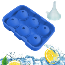 Fleksibel ismaskin i silikongummi, langsomt smeltende is for barer og restauranter, holder drikkene kalde lenger, non-stick design sikrer enkel