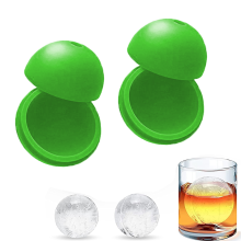 Eleganta sfäriska iskubsmaskiner, flexibel silikonform för whiskybollar, distinkt 'W'-tryck, platsbesparande design för din bar, läckagefri