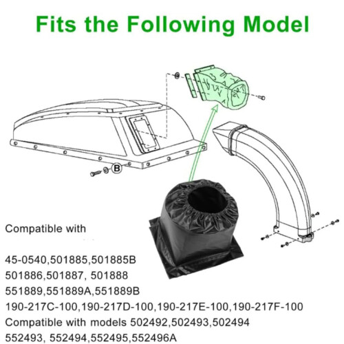 Replacement Leaves Vacuum Hard Top Boot 48133 for Multiple 1