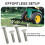 Mower Trailer Hitch Heavy Duty Attachment Trailer Board-Black 2