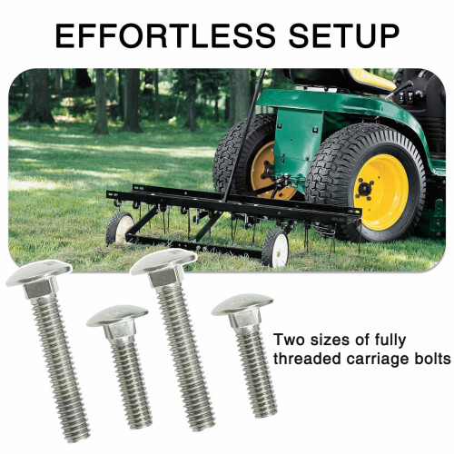 Mower Trailer Hitch Heavy Duty Attachment Trailer Board-Black 1