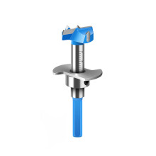 Hinge Hole Opener Hex Shank Wood Boring Bit-Wooden blue 25mm