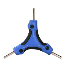 Multiple Size Hex Key Wrenches Carbon Steel Body Nonslip-Blue