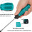 Steel Flat & Slotted Bit Screwdriver Handle-10 piece set 2