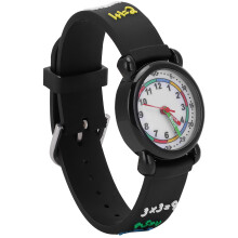 Girls' 3D Cartoon Time Teach Watch - Waterproof and Adjustable Strap