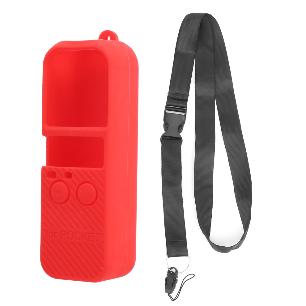 Red Silicone Waterproof Protective Cover for POCKET 2 Camera-image-OPC-PMXBVRT-NEW