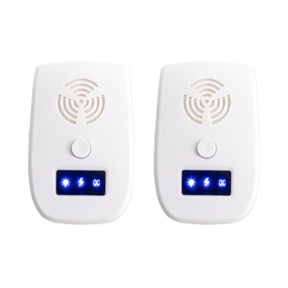 (White) 2pcs ABS Effective And Convenient Mosquito Repellent Plug In For-image-OPC-PMXBX2X-NEW