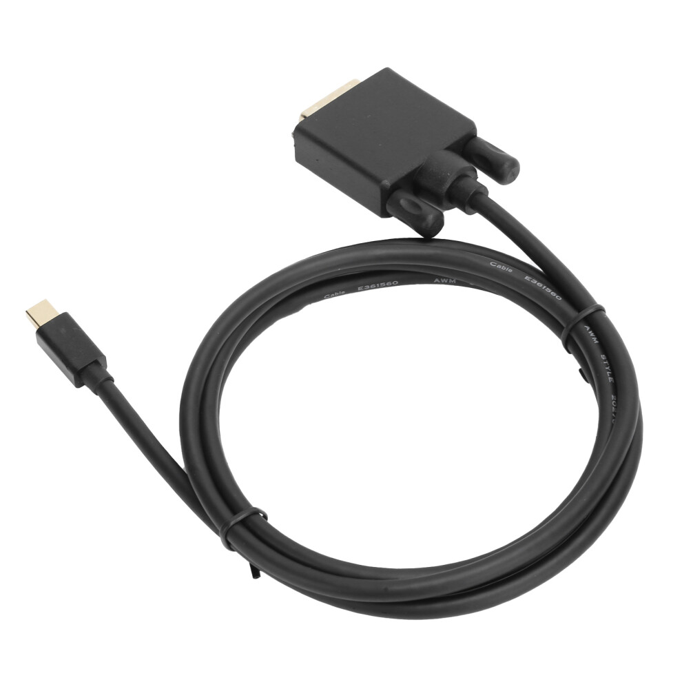 Mini Dp To Dvi Video Cable Copper Conductors 4K 1080P 1.8M/5.9Ft Abs Housing 9491360209850