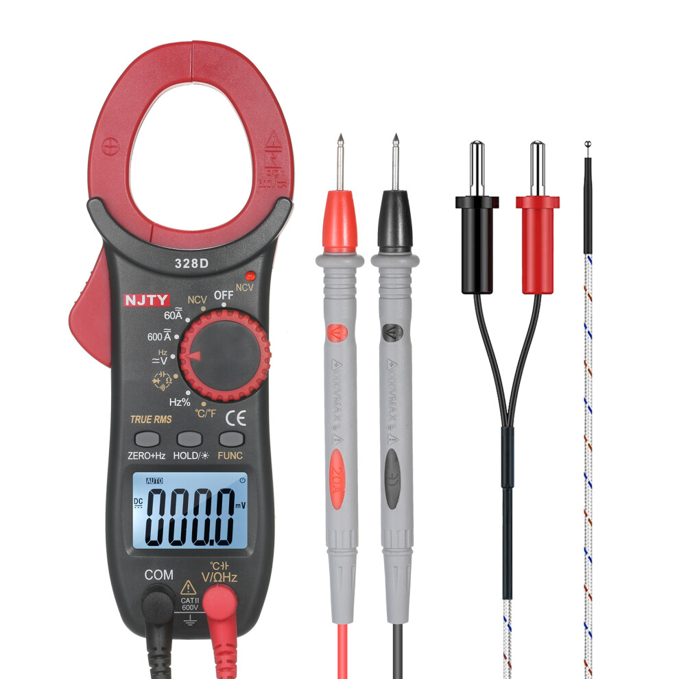 High Accuracy Njty 328D Clamp Meter 600A With Multiple Functions 4261360210157