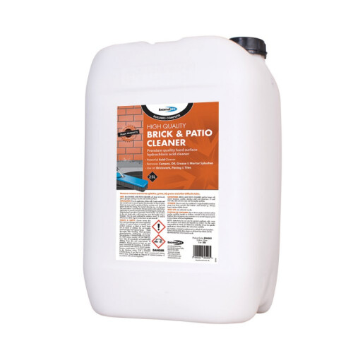 Bond It 25L Brick & Patio Acid Cleaner Powerful Acidic Cleaning Tiles Size 25 Liters