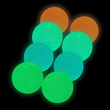 12PCS Fluorescent Sticky Wall Balls | Stress Relief & Glow in Dark